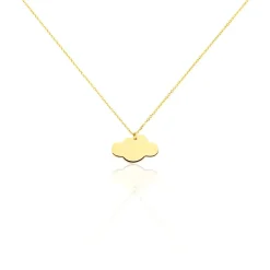 Histoire d'Or Collier Helenia Nuage Gravable Or Jaune