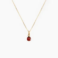 Histoire d'Or Collier Helidie Coccinelle Or Jaune