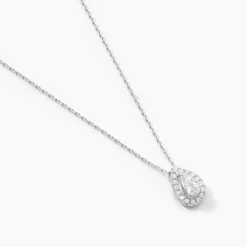 Histoire d'Or Collier Hildana Or Blanc Oxyde De Zirconium