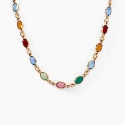 Histoire d'Or Collier Ilvaae Plaqué Or Jaune Pierre De Synthese