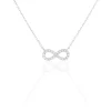 Histoire d'Or Collier Infini Empierre Or Blanc Diamant