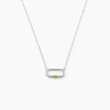 Histoire d'Or Collier Infini Pop Argent Bicolore