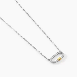 Histoire d'Or Collier Infini Pop Argent Bicolore