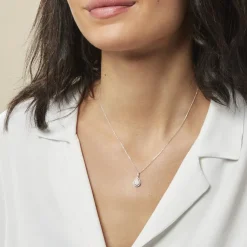 Histoire d'Or Collier Izia Or Blanc Diamant