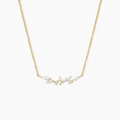 Histoire d'Or Collier Jardins D'hiver Plaqué Or Jaune Oxyde De Zirconium