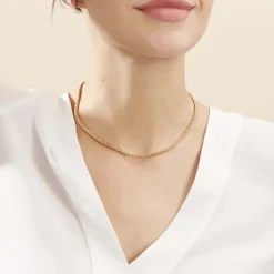 Histoire d'Or Collier Jayna Maille Palmier Or Jaune