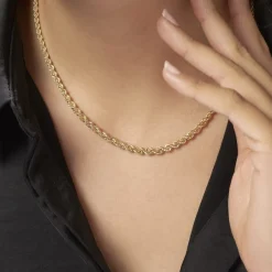 Histoire d'Or Collier Jerry Danilo Maille Corde Or Jaune