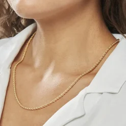 Histoire d'Or Collier Jerry Or Jaune Maille Corde