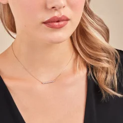 Histoire d'Or Collier Jodene Or Jaune Diamant Synthétique