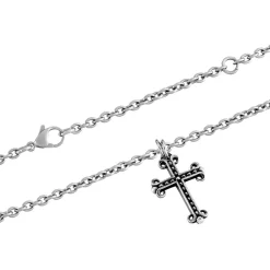 Histoire d'Or Collier Jodoc Acier Blanc