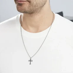 Histoire d'Or Collier Jodoc Acier Blanc