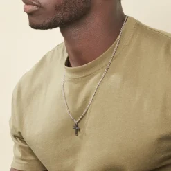 Histoire d'Or Collier Jodoc Acier Blanc