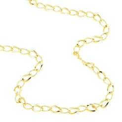 Histoire d'Or Collier Joice Maille Alternée Et Godronne Or Jaune