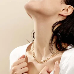 Collier Joice Maille Alternée Et Godronne-Histoire d'Or