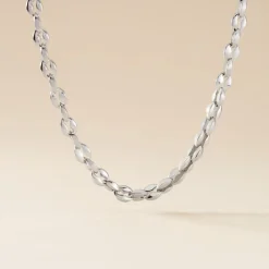 JOURDAN Collier Homme Mikeno Acier Blanc