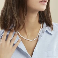 Histoire d'Or Collier Kanwal Or Jaune Perle De Culture