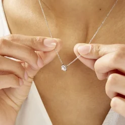 Histoire d'Or Collier Kariane Argent Blanc Oxyde De Zirconium