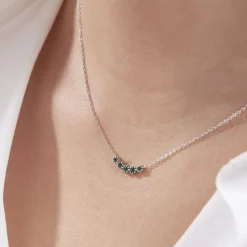 Collier Karrie Argent Blanc Oxyde De Zirconium-Histoire d'Or