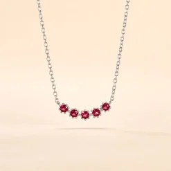 Histoire d'Or Collier Karrie Argent Blanc Oxyde De Zirconium