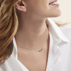 Histoire d'Or Collier Karrie Argent Blanc Oxyde De Zirconium