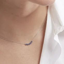 Histoire d'Or Collier Karrie Argent Blanc Oxyde De Zirconium