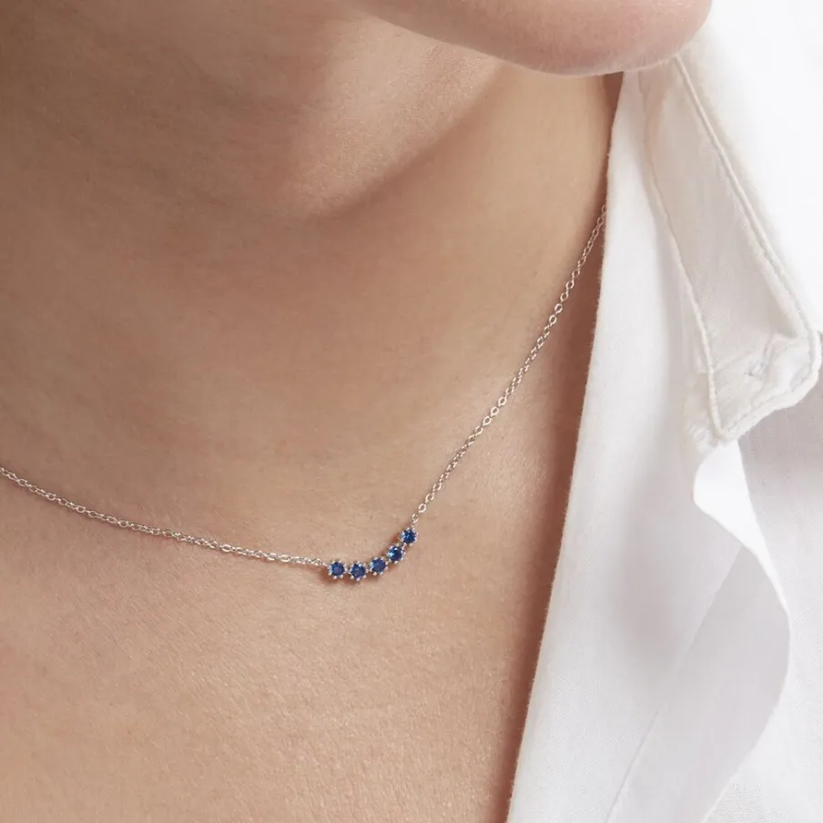 Histoire d'Or Collier Karrie Argent Blanc Oxyde De Zirconium