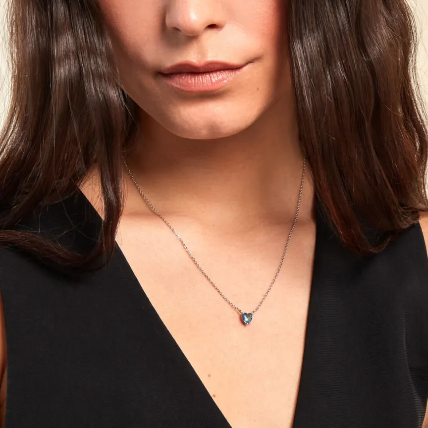 Collier Kelvyn Argent Blanc Oxyde De Zirconium-Histoire d'Or