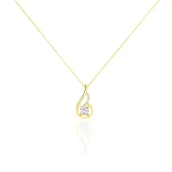 Histoire d'Or Collier Koline Or Jaune Oxyde De Zirconium