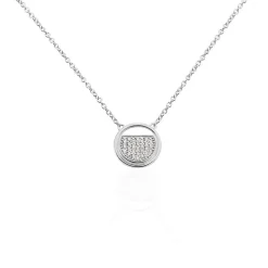 Collier Clara Argent Blanc Oxyde De Zirconium-LAETIZIA Online