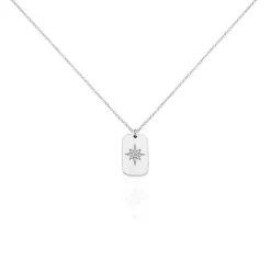 Histoire d'Or Collier Laig Argent Blanc Oxyde De Zirconium