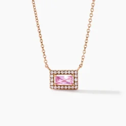 Collier Laurine Argent Rose Oxyde De Zirconium-Histoire d'Or Online