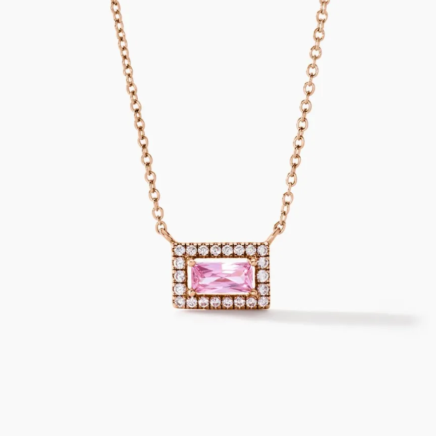 Collier Laurine Argent Rose Oxyde De Zirconium-Histoire d'Or Online
