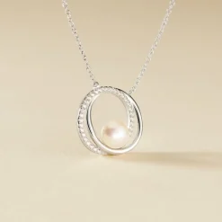 Histoire d'Or Collier Laury Argent Blanc Perle De Culture Et Oxyde De Zirconium