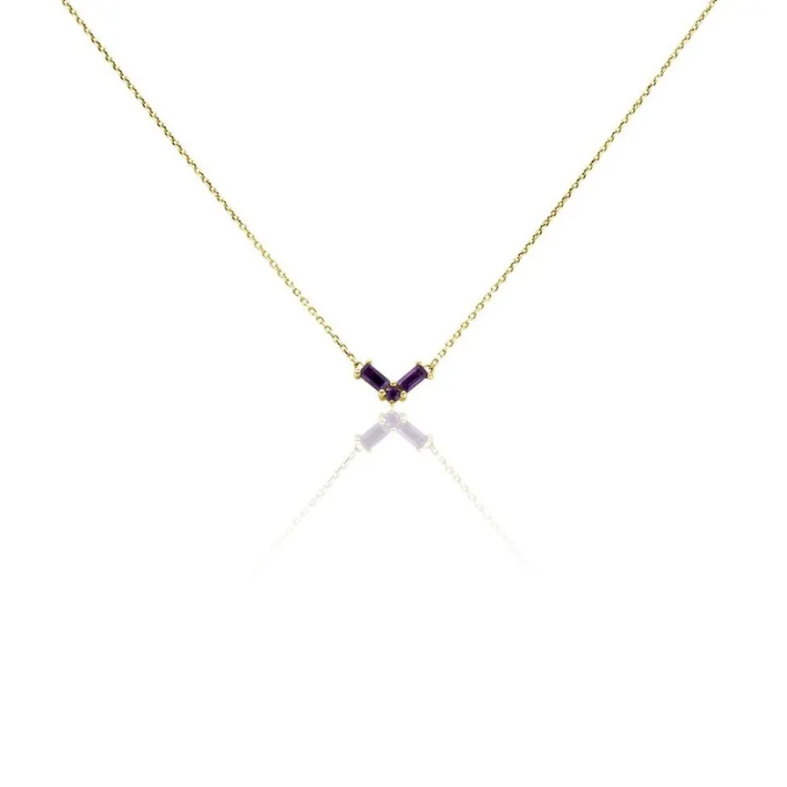 Collier Lavender Or Jaune Améthyste-Histoire d'Or Hot