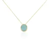 Histoire d'Or Collier Leeve Plaqué Or Jaune Amazonite