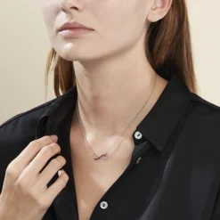 Histoire d'Or Collier Leevi Argent Blanc