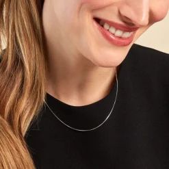 Histoire d'Or Collier Liline Argent Blanc