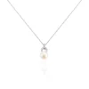 Histoire d'Or Collier Lilio Argent Blanc Perle De Culture Et Oxyde De Zirconium