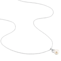 Histoire d'Or Collier Lilio Argent Blanc Perle De Culture Et Oxyde De Zirconium