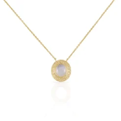 Histoire d'Or Collier Linna Plaqué Or Jaune Pierre De Lune