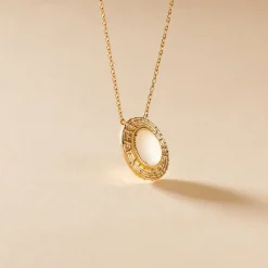 Histoire d'Or Collier Linna Plaqué Or Jaune Pierre De Lune