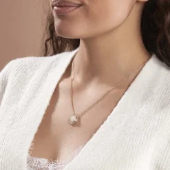 Histoire d'Or Collier Linna Plaqué Or Jaune Pierre De Lune