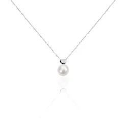 Histoire d'Or Collier Lorella Argent Blanc Perle De Culture