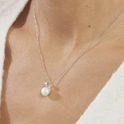 Histoire d'Or Collier Lorella Argent Blanc Perle De Culture