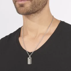 JOURDAN Collier Lovaina Acier Blanc