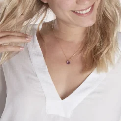 Collier Ludmille Or Jaune Amethyste-Histoire d'Or Sale