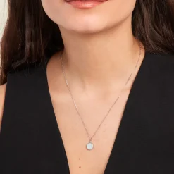 Collier Lunatique Argent Blanc Lapis Lazuli Nacre-Histoire d'Or Sale