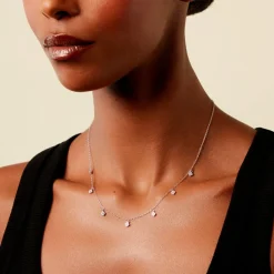 Histoire d'Or Collier Lysandra Argent Blanc Oxyde De Zirconium