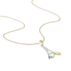 Histoire d'Or Collier Madli Or Bicolore Topaze