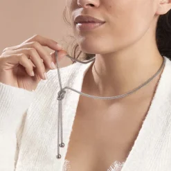 Histoire d'Or Collier Mahaca Acier Blanc